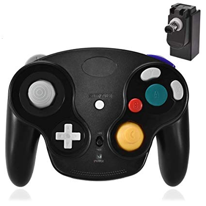 Gamecube Controller Wireless, 2.4G Wireless Gamecube Controllers Gamepad for Nintendo Wii u Gamecube with Receiver Adapter