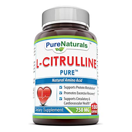 Pure Naturals L-Citrulline 750mg 180 Capsules