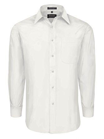 Amanti Men’s Dress Shirt With French Cuffs and Spread Collar - Many Colors Available