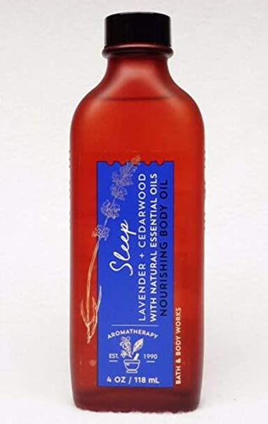 Bath and Body Works Aromatherapy Sleep Lavender & Cedarwood Nourishing Body Oil. 4 Oz