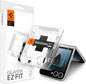 Spigen Tempered Glass Screen Protector [GlasTR EZ FIT] designed for Galaxy Z Flip 6 [2 Pack]