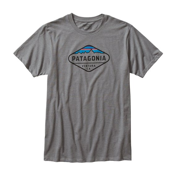 Patagonia Mens Fitz Roy Crest Cotton/Poly T-shirt