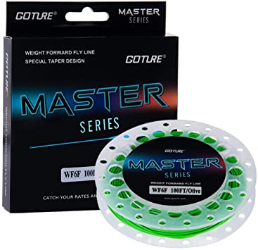 Goture Fly Fishing Line Weight Forward Floating//Double Welded Micro Loops//Fly Line for Freshwater Saltwater WF2 3 4 5 6 7 8 9 10wt 90 100FT