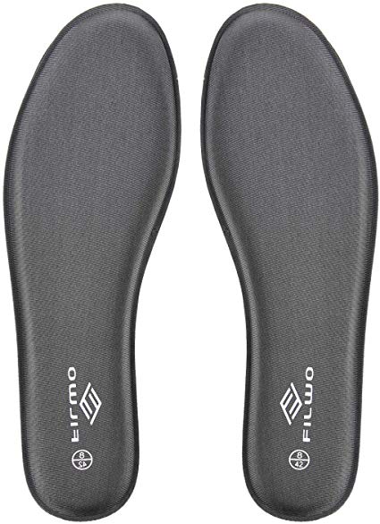 FILWO Memory Foam Insoles Men Comfy Soles Replacement, Walking Boot Insoles Inserts Sports Running Shoes Trainers Sneakers Working Shoes, Comfort Insoles Women Cushion Soles 1Pair (Grey, MUS8=EU41)