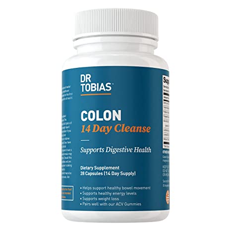 Dr. Tobias Optimum 14 Days Quick Colon Cleanse to Support Detox, Weight Loss and Increased Energy Levels