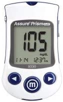 Assure Prism Multi Blood Glucose Meter, 5 Second Results Stores Up to 500 Results, 7, 14, and 30 Day Averaging Auto Coding, Arkray USA, 530001 - Sold by: Pack of One