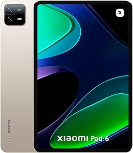 Xiaomi PAD6 6 128 GB, Cargador Incluido 33 W, Pantalla 11", Carga rápida, batería 8840mAh, 18 Horas de autonomía, Oro