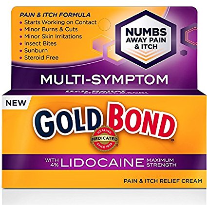 Gold Bond Pain & Itch Formula W/4% Lidocaine 1.75 oz (3 Pack)