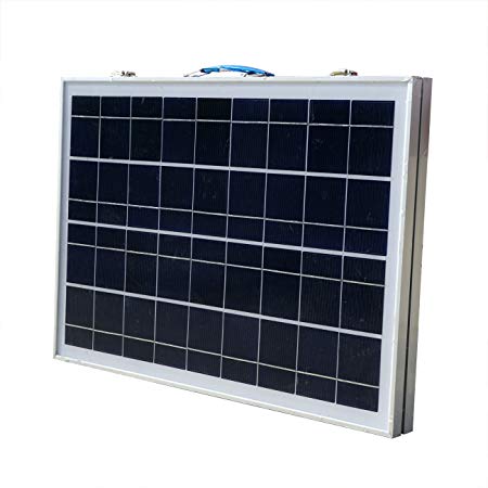 ECO-WORTHY 50 Watt Portable Folding Solar Panel Module W/ Include 3A Solar Charge Controller Yacht RV for 12v Battery Charging