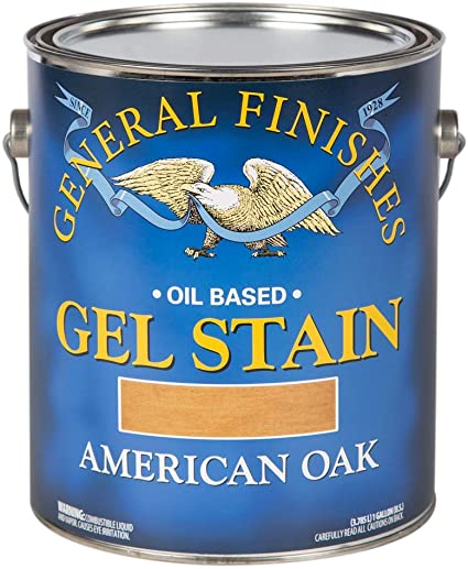 General Finishes Oil Base Gel Stain, 1 Gallon, American Oak