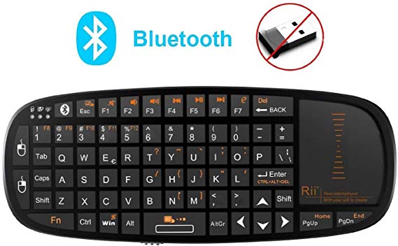 Rii Mini K10 Bluetooth Keyboard with Touchpad Mouse for PC,Tablet,Smart TV