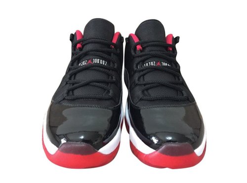 Nike Air Jordan 11 Retro Low Bred Leather Sneaker