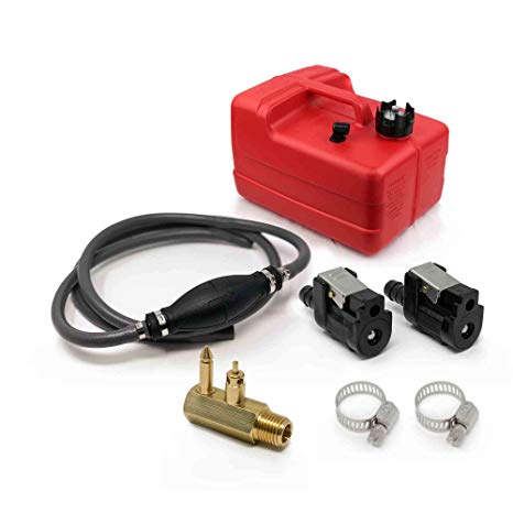 Five Oceans 3 Gallon Portable Fuel Tank Kit Universal, OMC, Johnson, Evinrude, Yamaha and Mercury