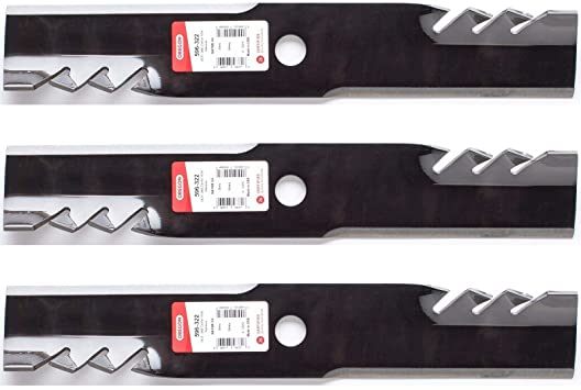 3PK USA Toothed Mulching Blades for Exmark 52” Lazer Z X-Series LZX740EKC526W0