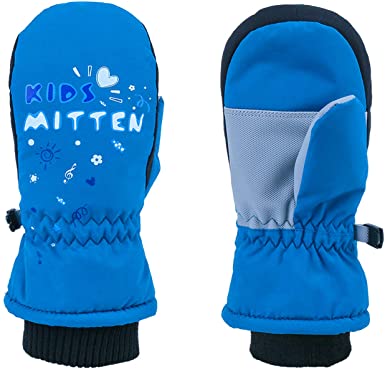 BAVST Baby Winter Waterproof Mittens for Infants Toddler Boys Girls Ski Snow Gloves Kids Teens 2-6T