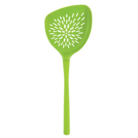 Tovolo Veggie Turner, Silicone & Nylon Handle, Roasting/Serving, Heat-Resistant to 400ᴼF, Spring Green