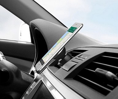 Best Car Phone Mount, Car Mount, Cell Phone Holder, Car Phone Holder, Smartphone Holder, CG Clip N' Go Universal Air Vent Magnetic Car Mount Holder, for Use with iphone, Motorola, Samsung, Htc, Cell Phones, Mini-tablets & Others | Includes Secure Mount with 360º Swivel, Plus Fast-Snap Technology, Magnetic Cell Phone Mount