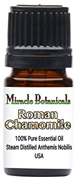 Miracle Botanicals Roman Chamomile Essential Oil - 100% Pure Anthemis Nobilis - 5ml, 10ml, or 30ml Sizes - Therapeutic Grade 5ml