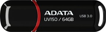 ADATA USA DashDrive USB 30 UV150 64GB Passport to Data Mobility Black AUV150-64G-RBK