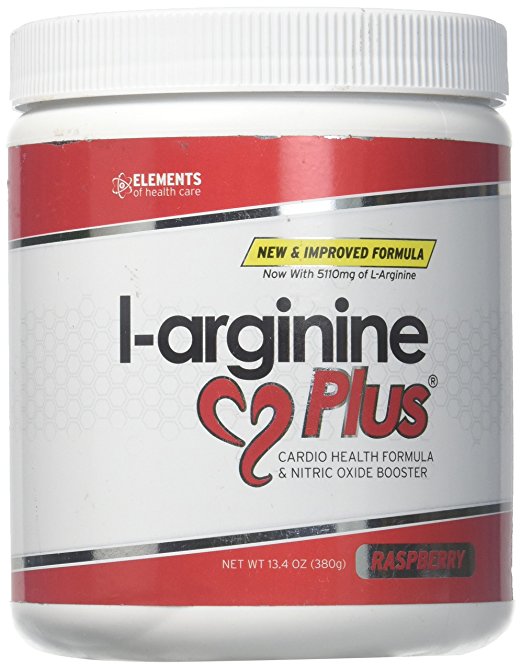 L-Arginine Plus Raspberry - Delicious Blood Pressure, Cholesterol and Energy Supplement - Heart Health Supplement (1) 13.4 Oz