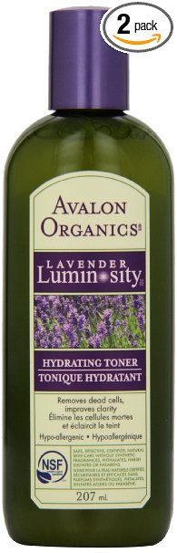 Avalon Organics Lavender Luminosity Hydrating Toner, 7 Ounce Bottles (Pack of 2)