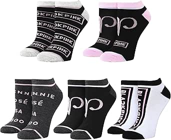 Bioworld Blackpink Group Members Ankle Socks set 5-pack for women