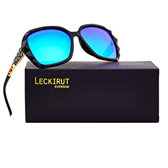 Leckirut Women Shades Classic Oversized Polarized Sunglasses 100% UV Protection Eyewear