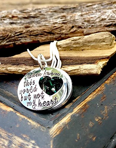 Taken from this world but not my heart | Memorial Necklace | In loving Memory Locket | In Remembrance | Best Selling Item | Remembering a loved one
