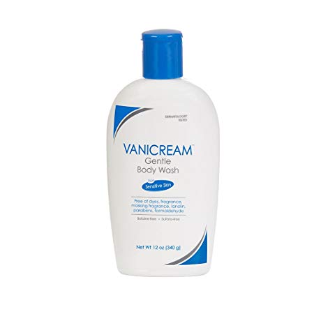 Vanicream Gentle Body Wash | For Sensitive Skin | Dermatologist Tested | Fragrance and Paraben Free | 12 Ounce