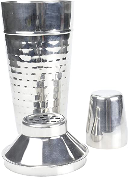 Chef Craft Hammered Cocktail Shaker, Standard, Stainless Steel