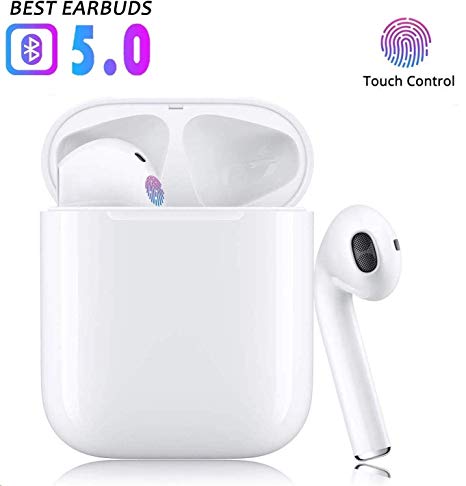Bluetooth Earbuds, i11 Pop-up Bluetooth Headset Bluetooth 5.0 Stereo Hi-Fi Sound IPX5 Waterproof Headphoness with Charging Case for Android/iPhone/Samsung