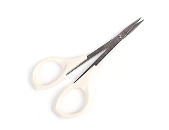 EMILYSTORES 4 Inches Stainless Steel Premium Manicure Scissors 1PC Multi-Purpose Cuticle Pedicure Beauty Grooming Kit for Nail, Eyebrow, Eyelash, Dry Skin, Straight Blade