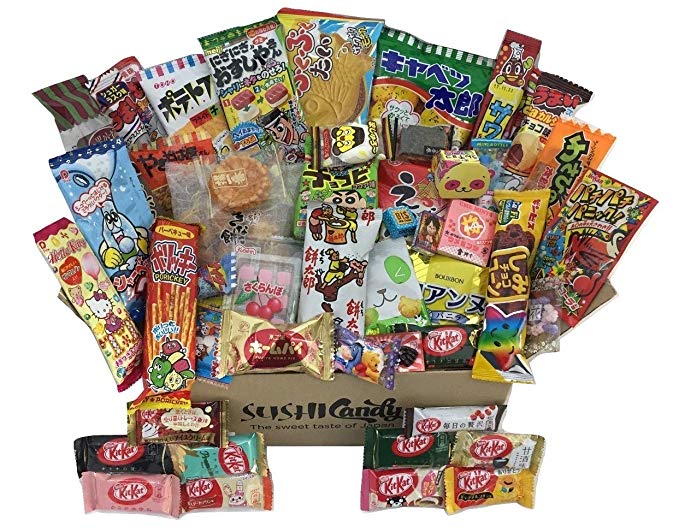 50 Japanese Candy & Snack Box Set Big Japanese 10 kitkat Assortment and Other 40 Popular Sweets