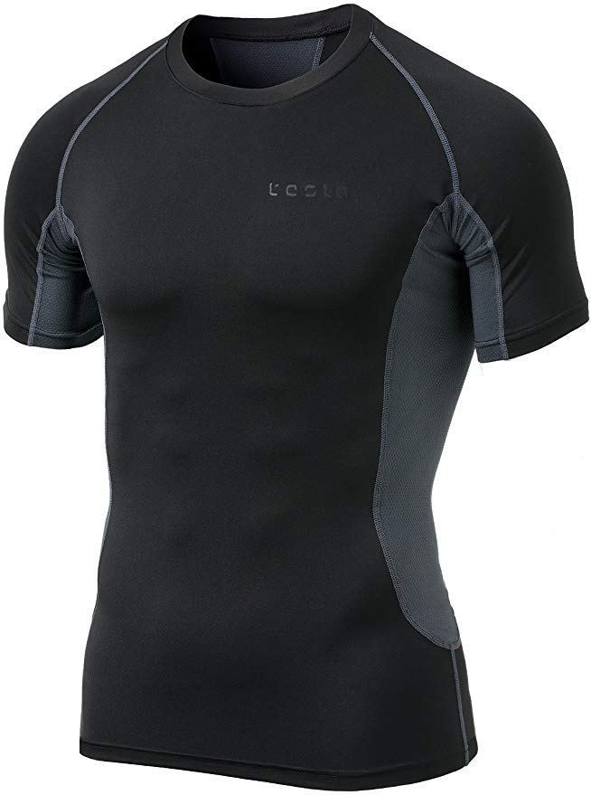 Tesla Men's Cool Dry Compression Baselayer Short Sleeve MUB13 Thermal YUB36