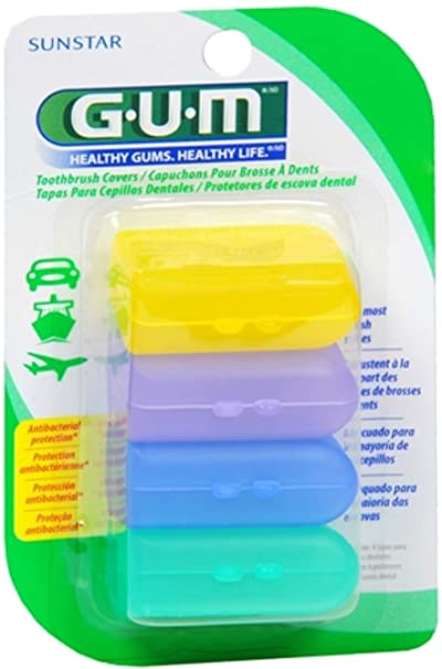 GUM Toothbrush Covers 4 Each (Pack of 2)