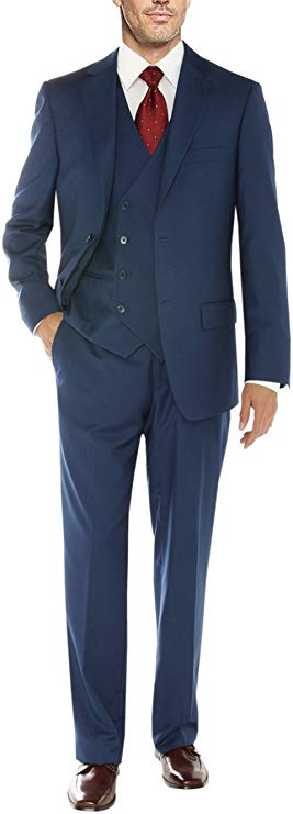 Salvatore Exte Mens Suit Vested Three Piece Blazer Jacket Dress Vest Plus Pants