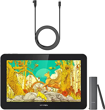 Drawing Tablet with Screen XPPen Artist Pro 16TP Touch Screen 4K Computer Graphics Tablet 15.7inch Graphic Drawing Monitor & XP-PEN Full Feature Type-C to Type-C Cable