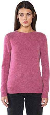 JENNIE LIU 100% Pure Cashmere 4-ply Extra Cozy Long Sleeve Crew Neck Sweater