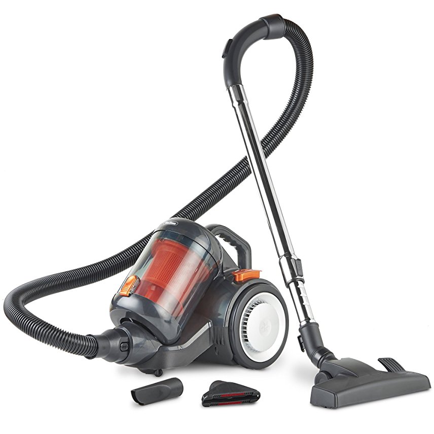 VonHaus 700W 2.5L Bagless Cylinder Vacuum Cleaner – Powerful Suction, Long 6m Power Cable, HEPA Filtration & Cyclonic Technology