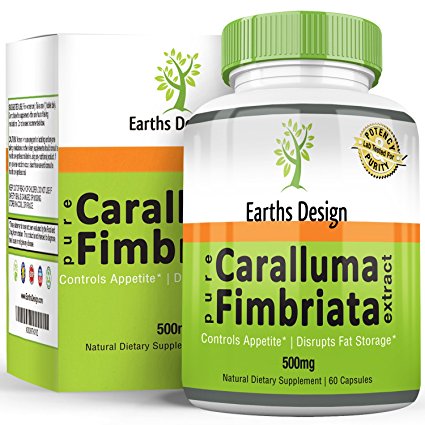Earths Design Pure Caralluma Fimbriata Extract 500mg, 60 Capsules