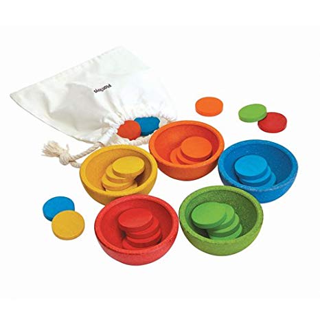 PlanToys 5360 Sort & Count Cups Baby Toy