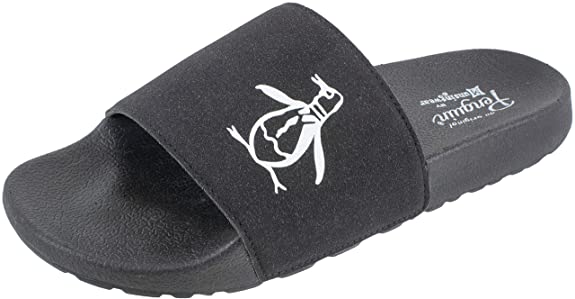 Original Penguin Mens Sandal, Slide Sandal with Penguin Big Logo, by Munsingwear,Men's Size 8 to 13