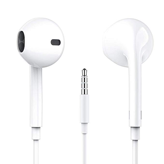 Splenor Earphones/Earbuds with Stereo Microphone&Remote and More Smartphones Compatible with 3.5 mm Headphone(2 Pack)