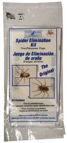 The Best American Made Spider Elimination Kit Made in USA (5) Pherimone Pre-Baited Spider Elimination Home Insect Pest Sticky Trap