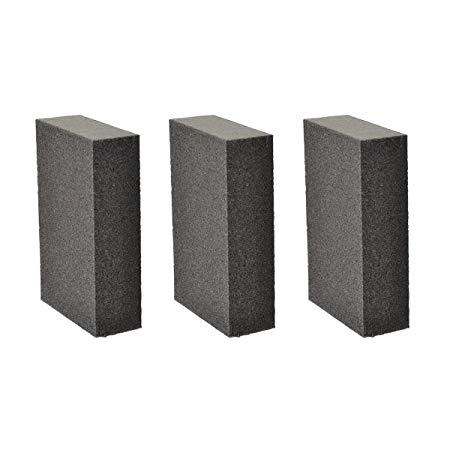 3 PCS Sanding Sponge Block, Great for Hand Sanding and Finishing, Use of Drywall, Metal, Wood, Painted surface and Fiberglass