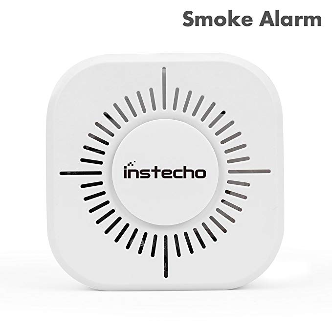 Smoke Alarm, Battery Powered Smoke and Fire Alarm with Blinking Power Light - Giving You All-round Security