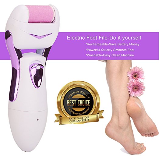 IPEDICARE Rechargeable Callus Remover and Callus Remover Shaver - Best Rechargeable Pedicure Foot Care File Tool - Remove Dead, Hard,Cracked Skin and Reduce Calluses on Feet in Just Seconds-