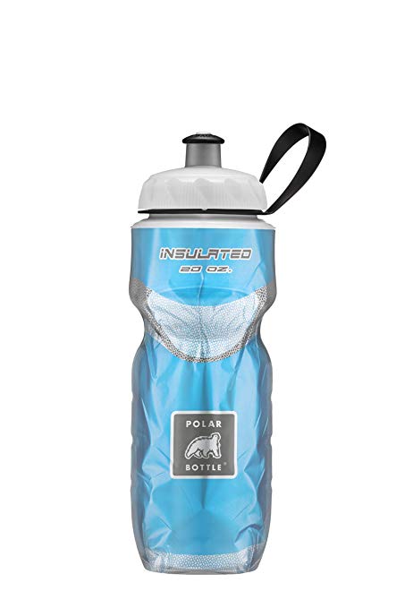 Polar Bottle Insulated Water Bottle 20 oz - 100% BPA-Free Cycling and Sports Water Bottle - Dishwasher & Freezer Safe (Blue, 20 ounce)