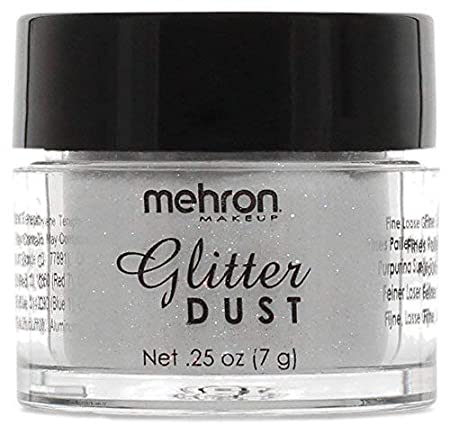 Mehron Makeup GlitterDust (.25 oz) (Opalescent White)