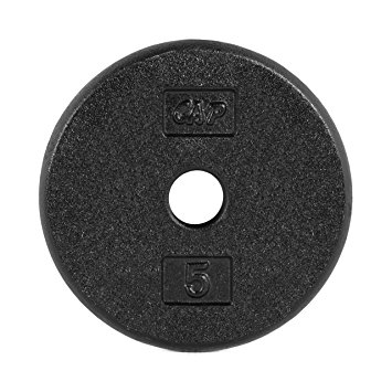 CAP Barbell Standard 1-Inch Cast Iron Weight Plate, Single